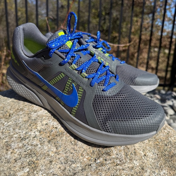 Nike Run Swift 2 Men\'s 13 Running Shoes Sneakers Gray Volt Blue Air Zoom Train main image 8